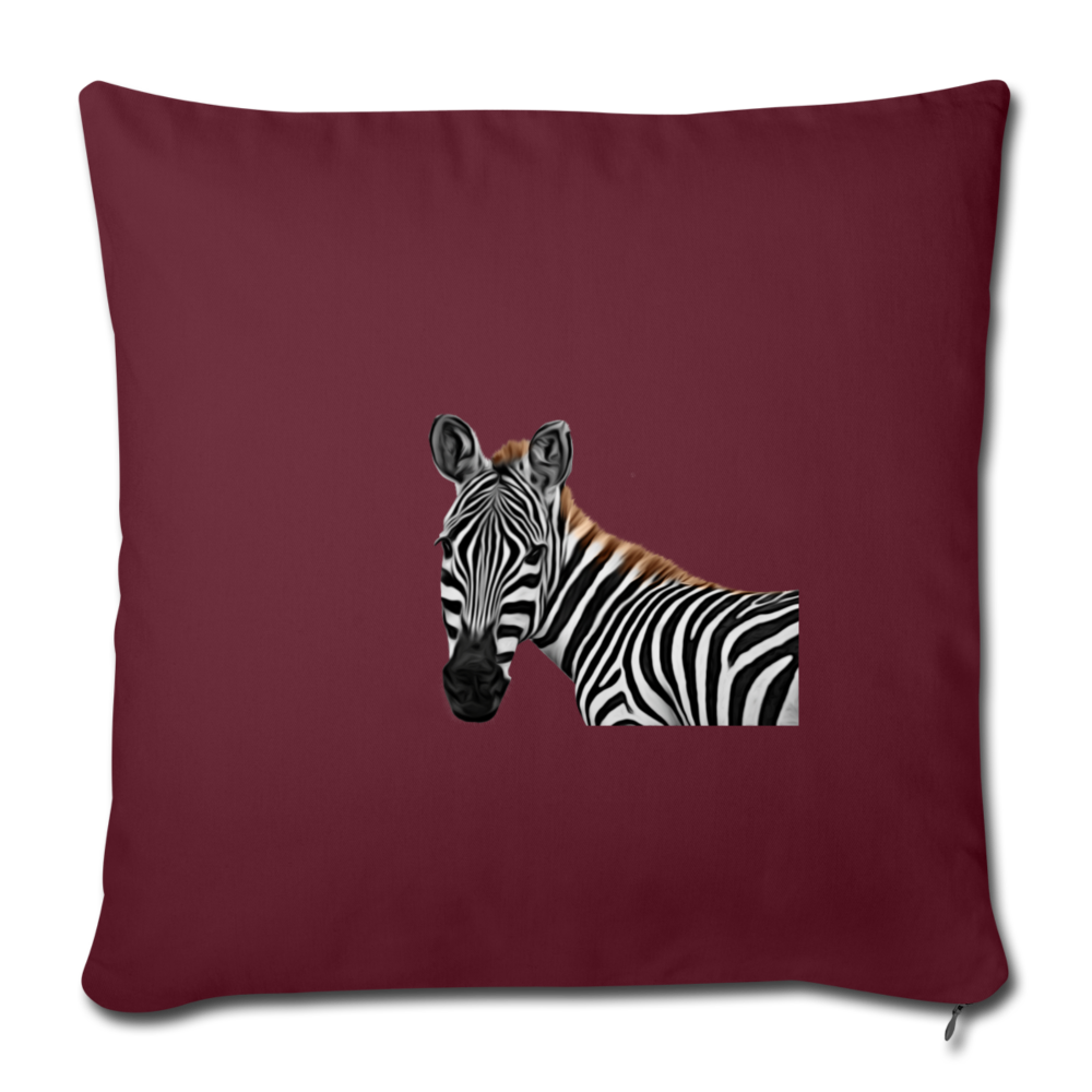 ZEBRA Throw Pillow Cover 17.5” x 17.5”