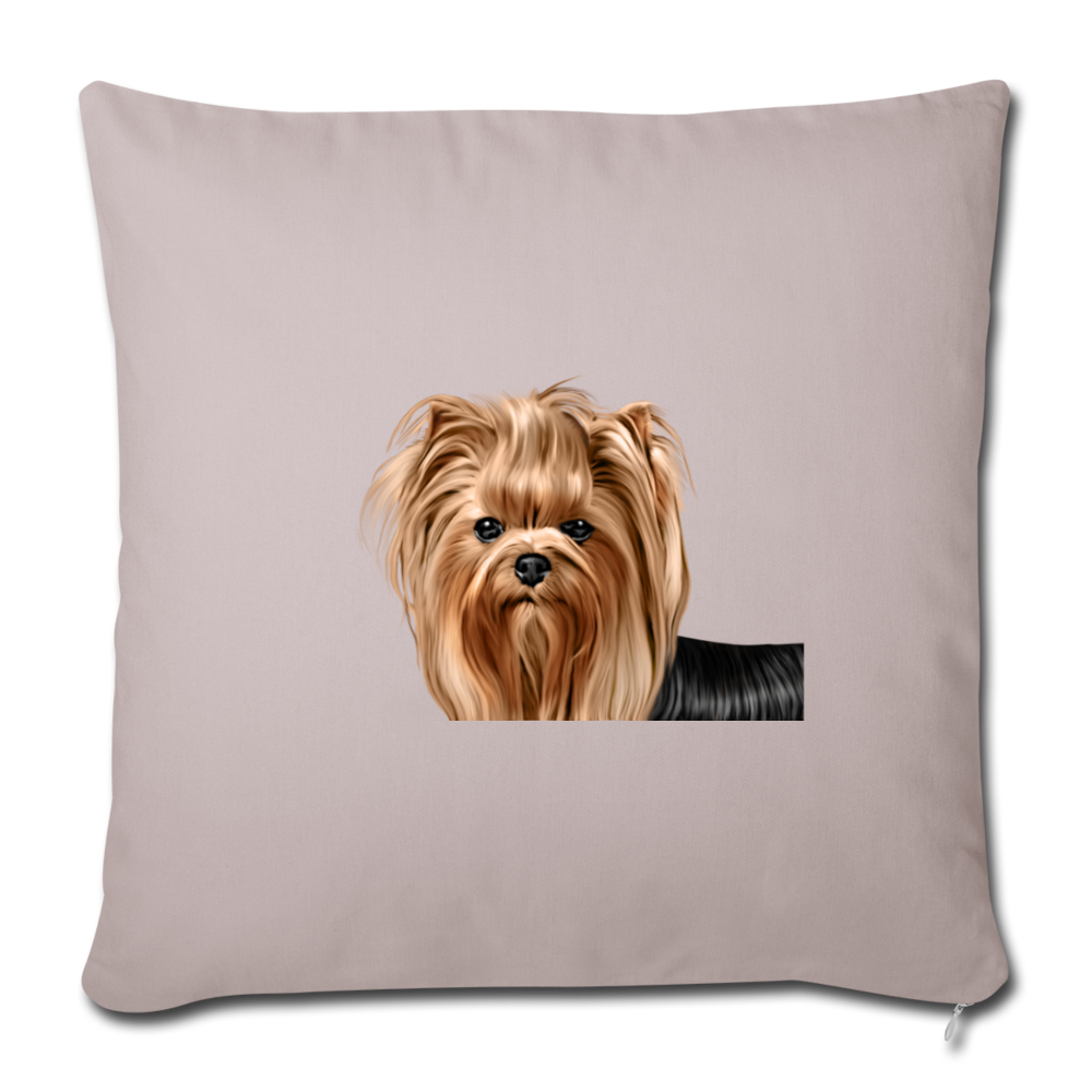 YORKSHIRE TERRIER Throw Pillow Cover 17.5” x 17.5”