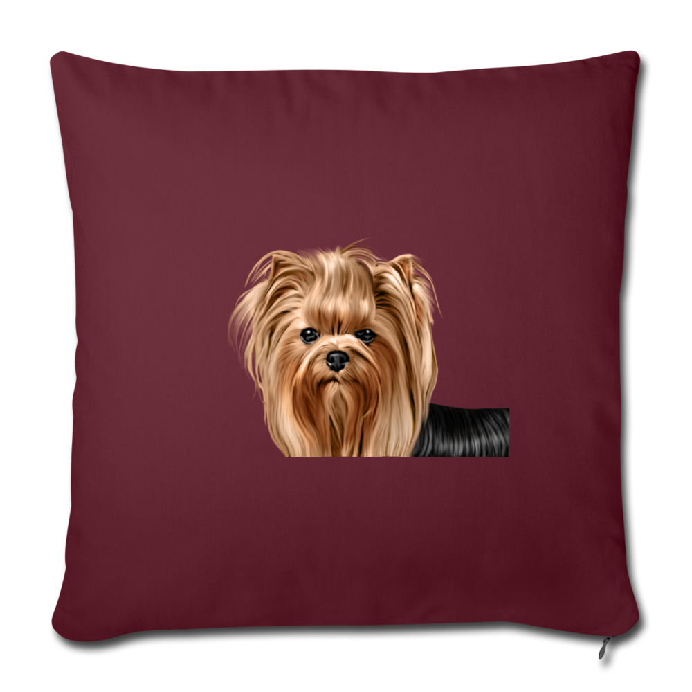 YORKSHIRE TERRIER Throw Pillow Cover 17.5” x 17.5”