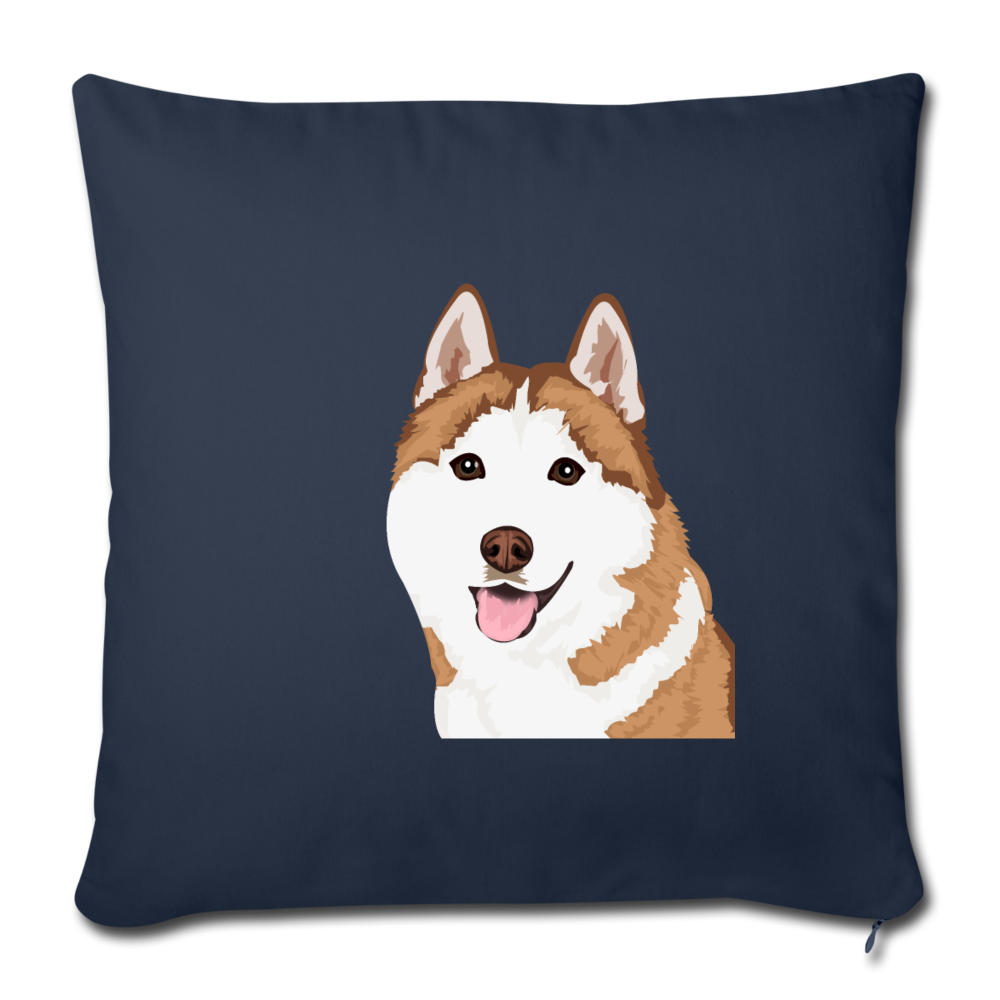 SIBERIAN HUSKY Throw Pillow Cover 17.5” x 17.5”