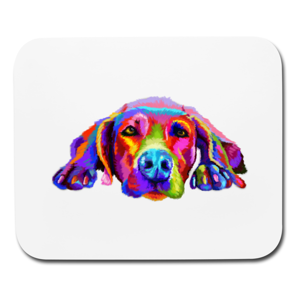 Hand painted weimaraners Mouse pad Horizontal