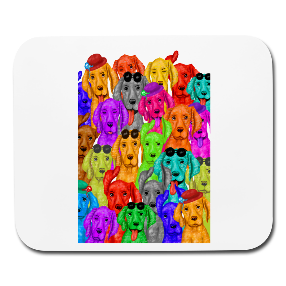 Hand Painted vizsla Mouse pad Horizontal