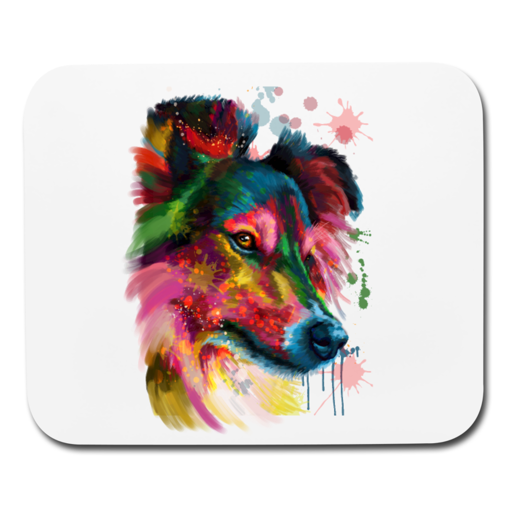 Hand Painted sheltie Mouse pad Horizontal